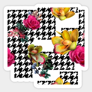 Houndstooth Puzzle Sticker